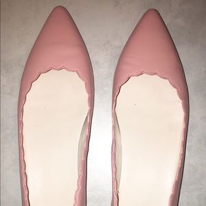 Cole Haan Pink Alice Skimmer scalloped flats